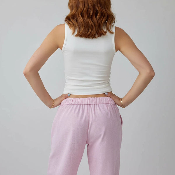 Gestreifte Hose Damen mit Seitentaschen | Locker & Für Alltag - Alverno