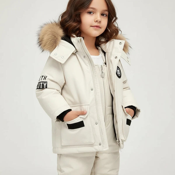 Kindermantel mit Kapuze und Overall | Für Kalte Tage - Alverno