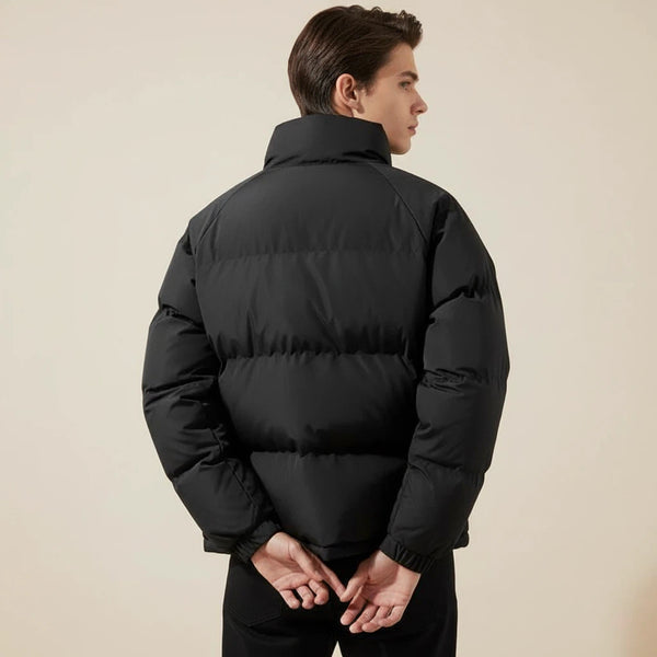 Pufferjacke Herren Wattiert Hoher Kragen | Für Kalte Tage - Alverno