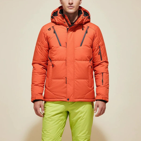 Skianzug Herren Thermo Set mit Abnehmbarer Kapuze | Für Wintersport - Alverno