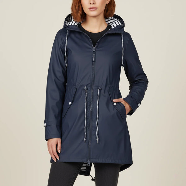 Wasserdichter Mantel Damen mit Kapuze | Für Alltag und Outdoor - Alverno