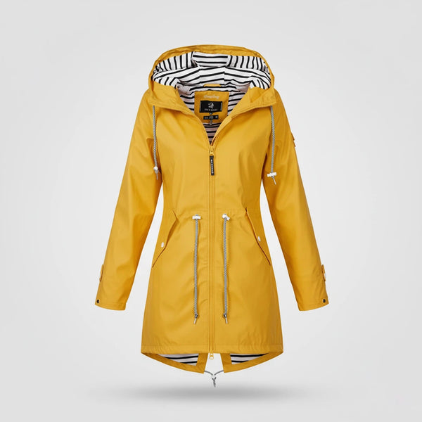 Wasserdichter Mantel Damen mit Kapuze | Für Alltag und Outdoor - Alverno