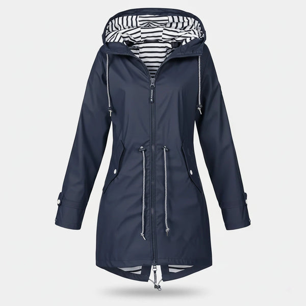 Wasserdichter Mantel Damen mit Kapuze | Für Alltag und Outdoor - Alverno