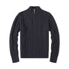 Herren Strickpullover Troyer Halbzip - Business Pullover Polo Kragen Feinstrick Sweater