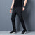 Herren Stoffhose Polyester Straight Leg - Business Freizeithose Kordelzug Bügelfreie Sport-Hose