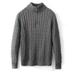 Herren Strickpullover Troyer Halbzip - Business Pullover Polo Kragen Feinstrick Sweater