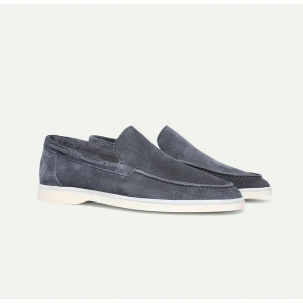 Herren Wildleder Schuhe Übergrößen - Casual Halbschuhe Slipper Große Größen 36-48
