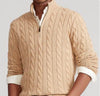 Herren Strickpullover Troyer Halbzip - Business Pullover Polo Kragen Feinstrick Sweater