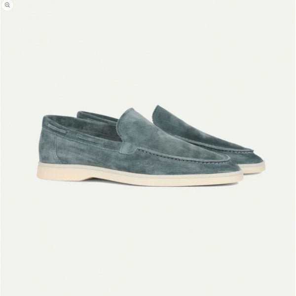 Herren Wildleder Schuhe Übergrößen - Casual Halbschuhe Slipper Große Größen 36-48
