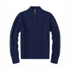 Herren Strickpullover Troyer Halbzip - Business Pullover Polo Kragen Feinstrick Sweater