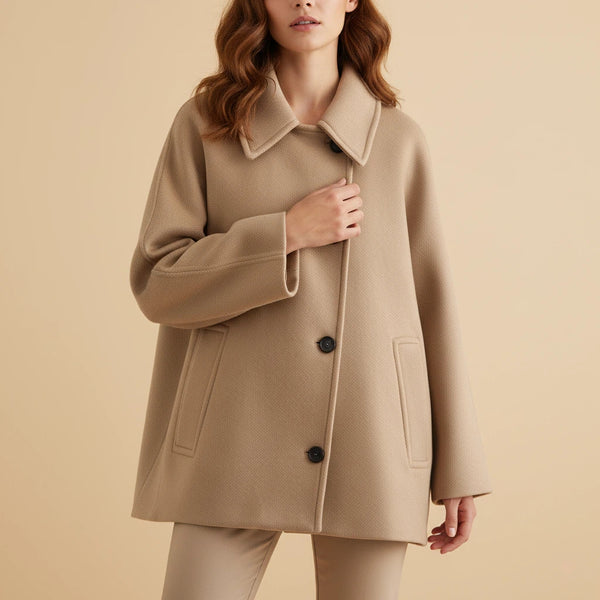 Übergangsjacke Damen Oversized mit Knopfverschluss | Für Alltag - Alverno