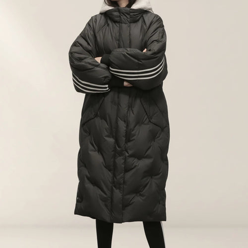 Daunenjacke Damen Lang mit Kapuze | Für Kalte Tage - Alverno