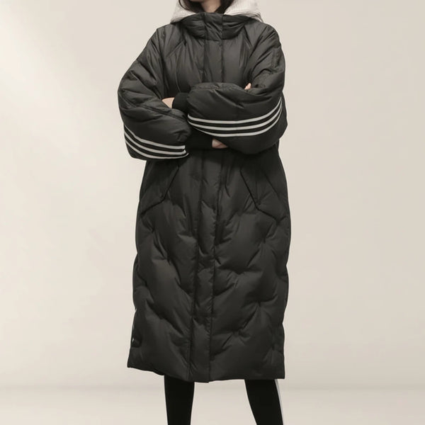 Daunenjacke Damen Lang mit Kapuze | Für Kalte Tage - Alverno