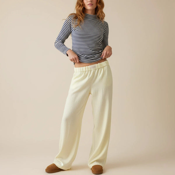 Gestreifte Hose Damen mit Seitentaschen | Locker & Für Alltag - Alverno