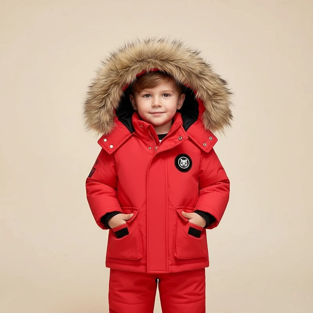 Kindermantel mit Kapuze und Overall | Für Kalte Tage - Alverno