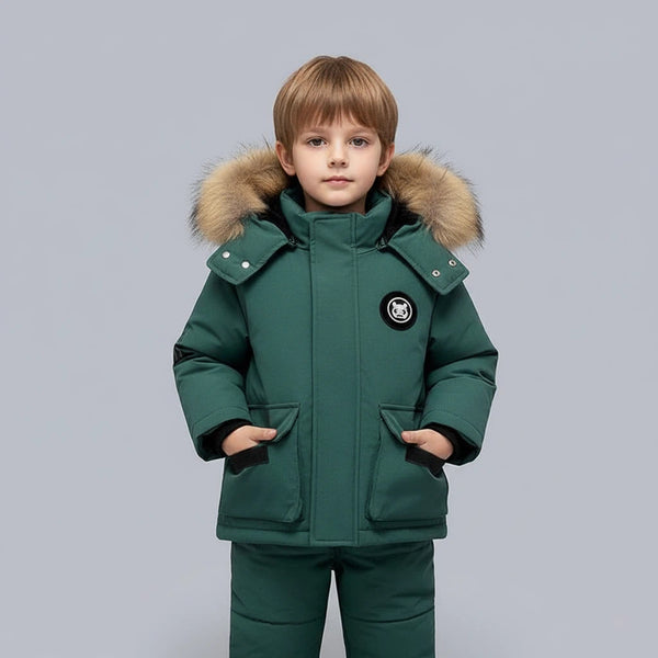 Kindermantel mit Kapuze und Overall | Für Kalte Tage - Alverno