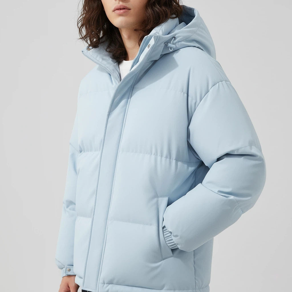 Pufferjacke Herren Wattiert mit Kapuze | Für Kalte Tage - Alverno