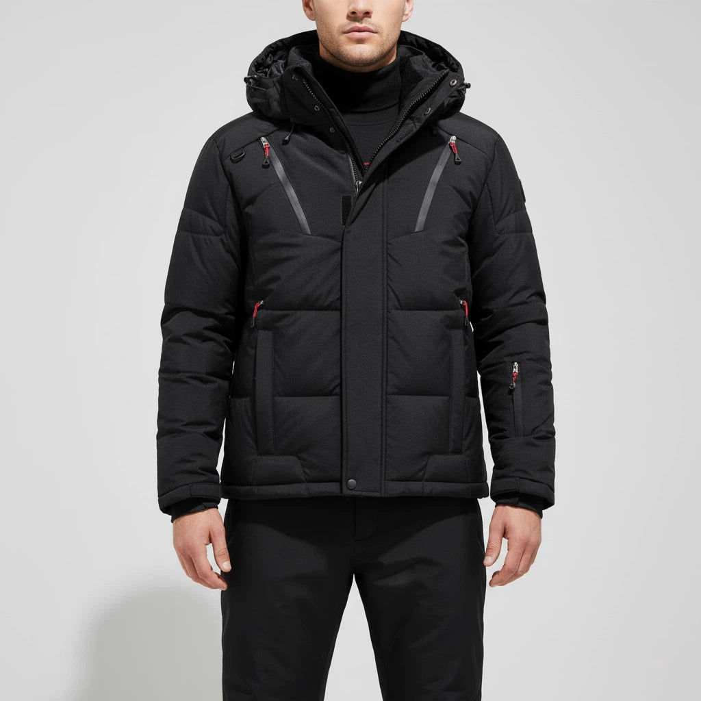 Skianzug Herren Thermo Set mit Abnehmbarer Kapuze | Für Wintersport - Alverno