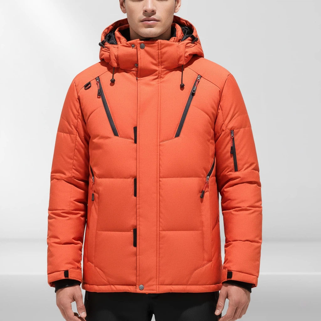 Skianzug Herren Thermo Set mit Abnehmbarer Kapuze | Für Wintersport - Alverno