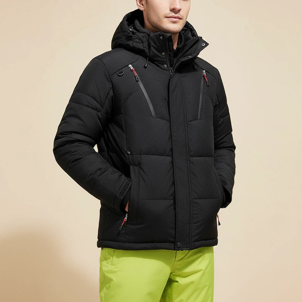 Skianzug Herren Thermo Set mit Abnehmbarer Kapuze | Für Wintersport - Alverno