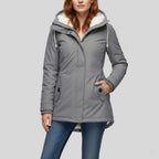 Wasserdichte Winterjacke Damen Gefüttert Lang mit Kapuze | Für Kalte Tage - Alverno