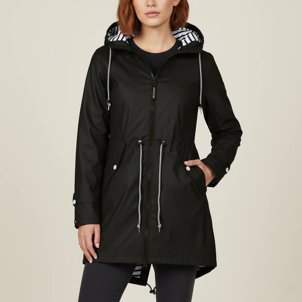 Wasserdichter Mantel Damen mit Kapuze | Für Alltag und Outdoor - Alverno