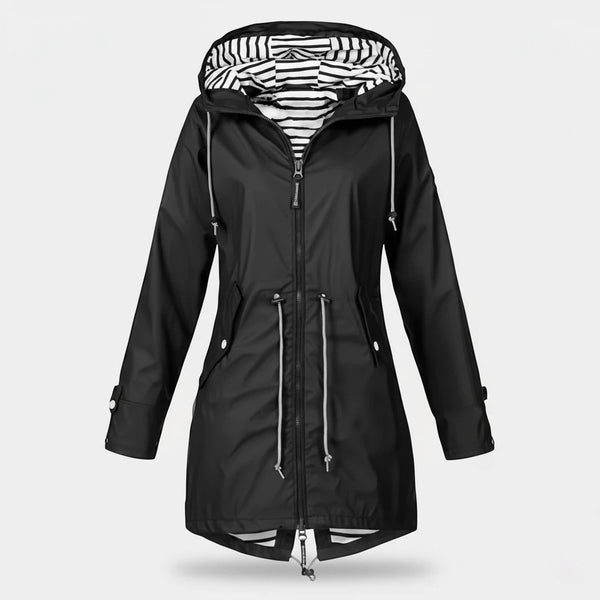 Wasserdichter Mantel Damen mit Kapuze | Für Alltag und Outdoor - Alverno