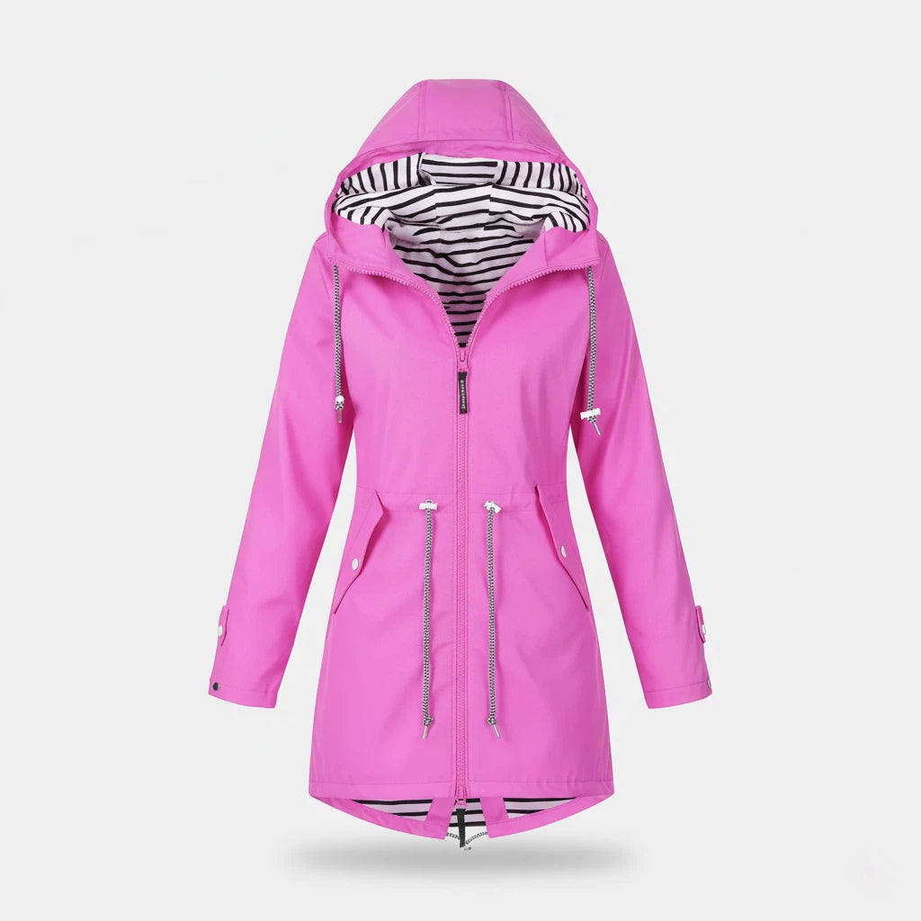 Wasserdichter Mantel Damen mit Kapuze | Für Alltag und Outdoor - Alverno
