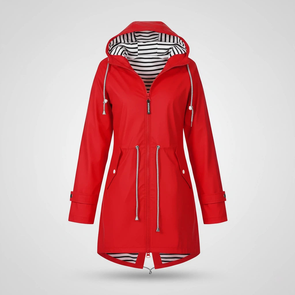 Wasserdichter Mantel Damen mit Kapuze | Für Alltag und Outdoor - Alverno