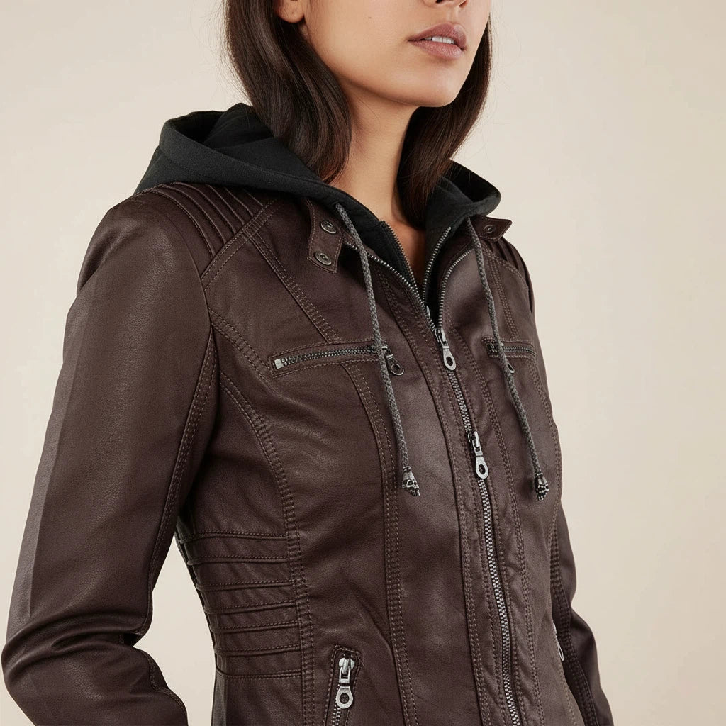 Wetterfeste Jacke Damen mit Kapuze | Für Alltag und Outdoor - Alverno