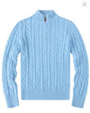 Herren Strickpullover Troyer Halbzip - Business Pullover Polo Kragen Feinstrick Sweater