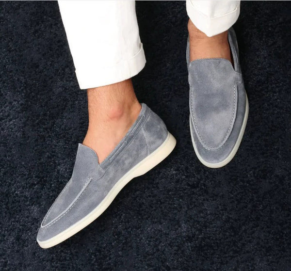 Herren Wildleder Schuhe Übergrößen - Casual Halbschuhe Slipper Große Größen 36-48