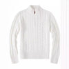 Herren Strickpullover Troyer Halbzip - Business Pullover Polo Kragen Feinstrick Sweater